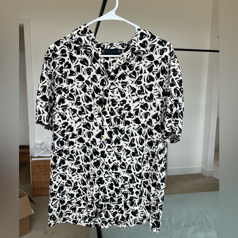 ALL SAINTS men’s medium button up - Picture 1 of 2